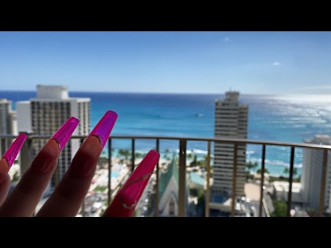 ASMR in a hotel 🏨 tapping, scratching + lotsa build up camera tapping ❤️