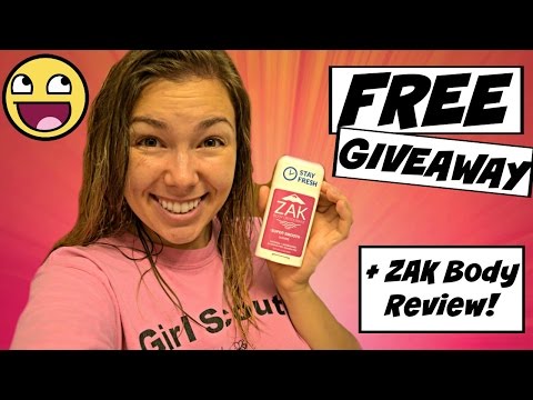 FREE GIVEAWAY!!! // Zak Body Review!