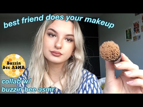 ASMR: best friend does your makeup rp (collab w/ buzzin bee Asmr) 🐝✨