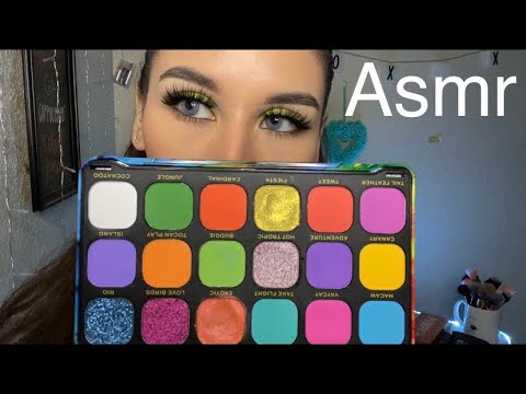 ASMR Doing Your Makeup Role Play 💜 Eyeshadow , Soft Spoken