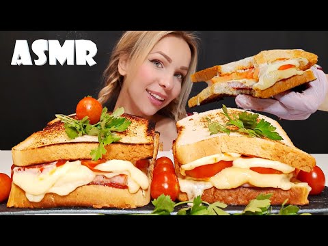 ASMR HOMEMADE SAUSAGE SANDWICHES WITH CHEESE | MUKBANG (Eating Sounds)