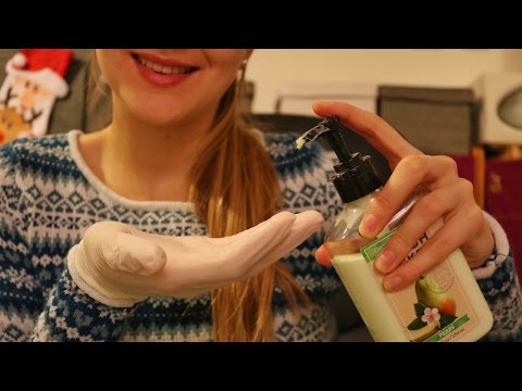 ASMR ♥ Rubber Gloves & Lotion (+Hand Movements)