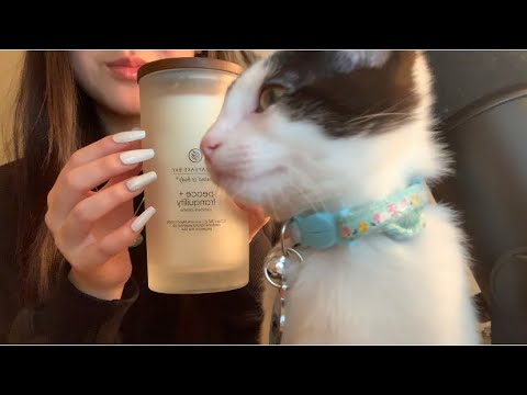 ASMR Tapping & Scratching on Candle