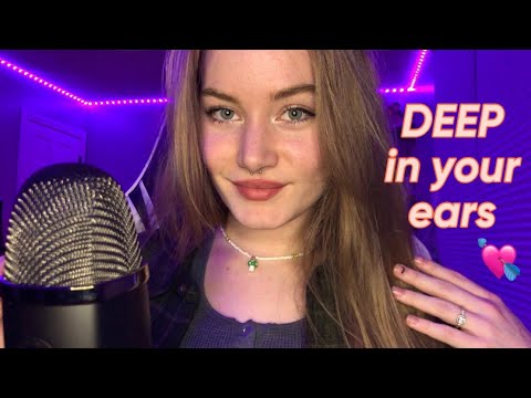 ASMR ear to ear kisses, mouth sounds and deep breathing for your tingles ! ✨#tinglymouthsounds
