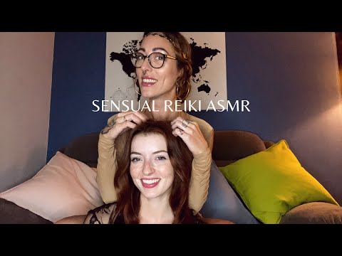 ASMR Sensual Healing | Reiki head massage with hair brushing | British accent rambles ✨