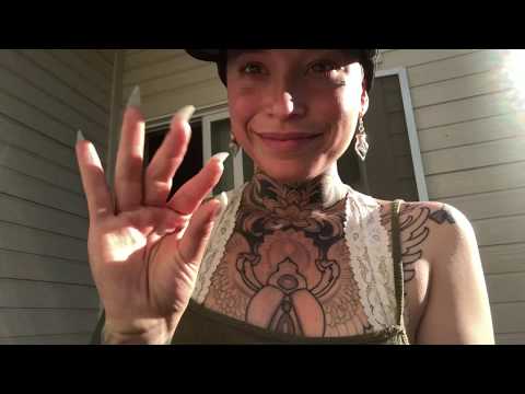 ASMR- Fast Screen Tapping Outside (Long Nails)