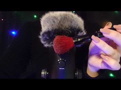 ASMR - Microphone Brushing (With Fluffy Windscreen) [No Talking]