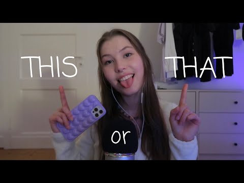 ASMR THIS or THAT ~ get to know me better :) | emily asmr