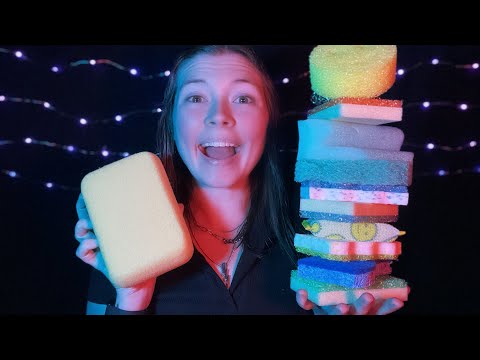 ASMR Intense Scratching, Tapping and Crinkling With Sponges