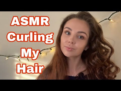 ASMR | Curling my hair |Hair brushing, Spraying, Scalp Massage