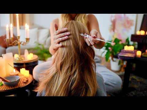 ASMR soft spoken energy healing & massage for sleep | affirmations to appreciate your beauty in life
