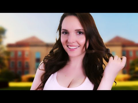 ASMR Bubbly Popular Girl FLIRTS with YOU roleplay || soft spoken Crush Confession f4a