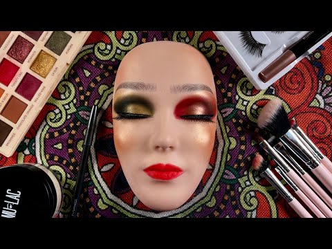 ASMR Whispering TRUCCO DA SERA Make-up application su Mannequin [GRWM] #makeuptutorial