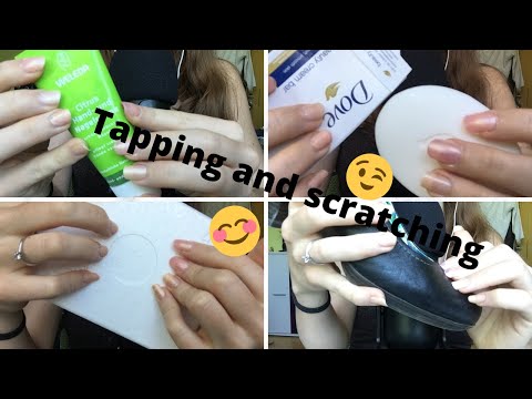 ASMR - TAPPING and SCRATCHING on different items😊💅🏻