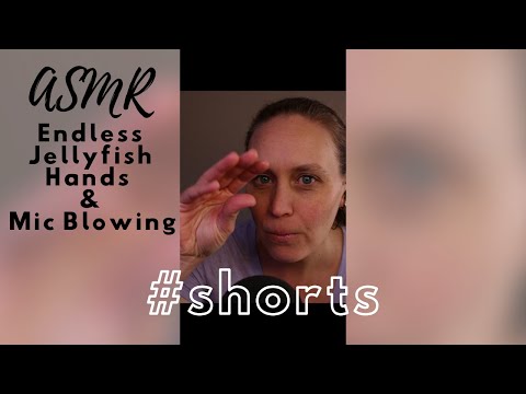 ASMR Endless Jellyfish Hand & Mic Blowing #shorts