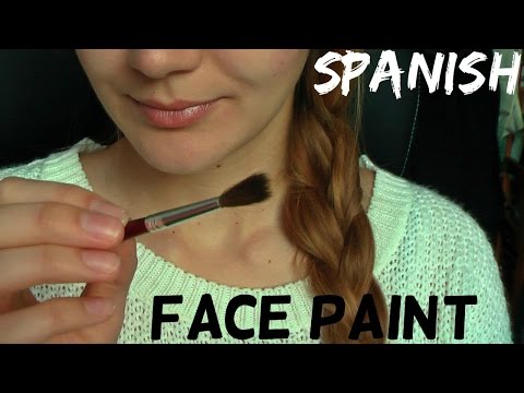 ASMR ♥ Face Paint Role Play (Spanish)