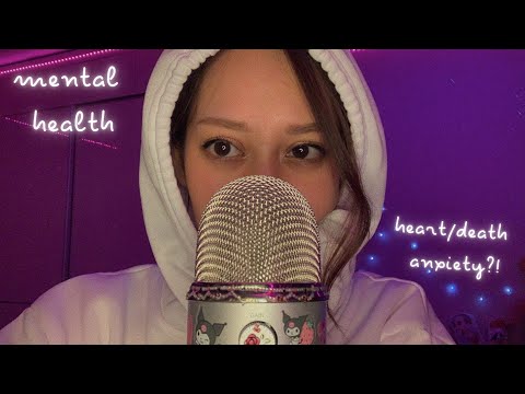 asmr whisper ramble | let’s talk about mental health | heart anxiety & cardiophobia 😕❤️‍🩹