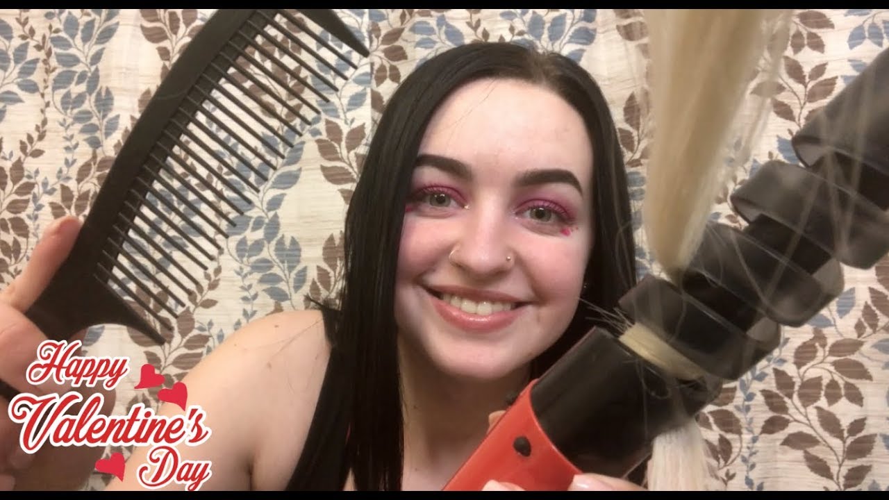 [ASMR] Doing Your Hair For Valentine's Day