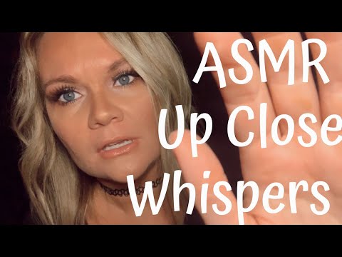 ASMR Close Up Ear to Ear Whispered Affirmations with Face Touching and Hand Movements