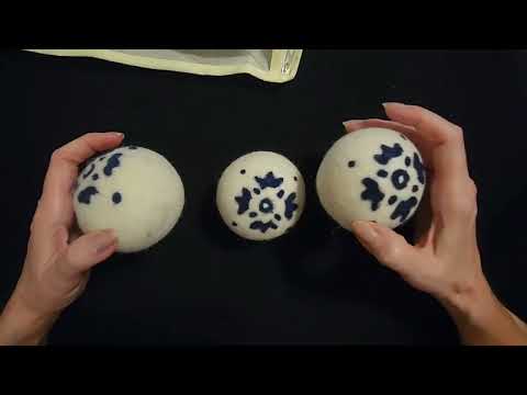 ASMR | Aldi Wool Dryer Balls Show & Tell w/Plastic Crinkles (Whisper)