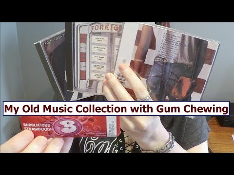 ASMR Gum Chewing Old Music Collection. Close Whisper