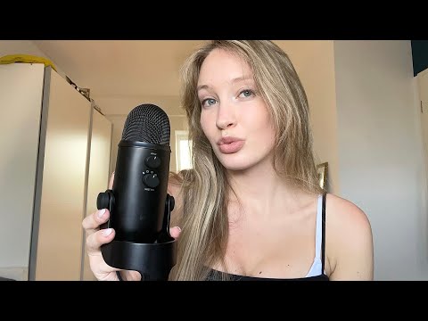 Trying ASMR with a •Blue Yeti• for the first time💙 mouth sounds, close whispering