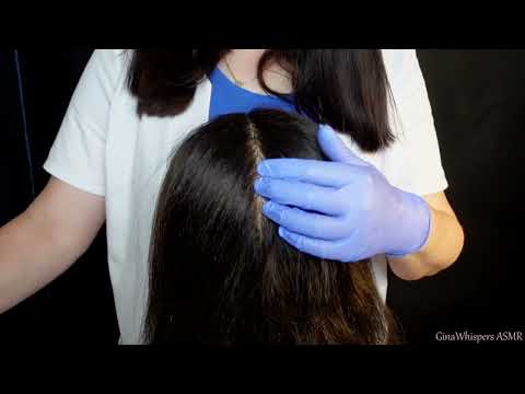 ASMR Scalp Check with Bad Results & Dandruff Treatment (Whispered)