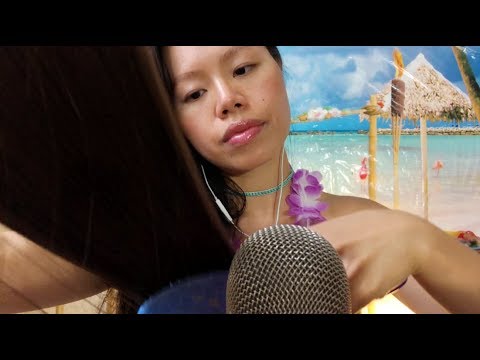 ASMR Brushing Your Hair on OUR VACATION IN HAWAII w. Gentle Ocean Waves! (Role Play, Part 2) 💆🏻🏖