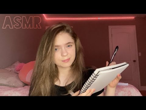 ASMR ~ Asking you EXTREMELY PERSONAL questions 😁 ❤️( Scribbling, tapping, whispering )