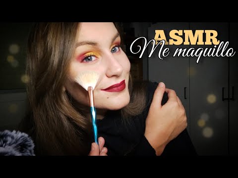ASMR español - Maquillaje Improvisado 😅💄 Susurros y sonidos cosquillosos
