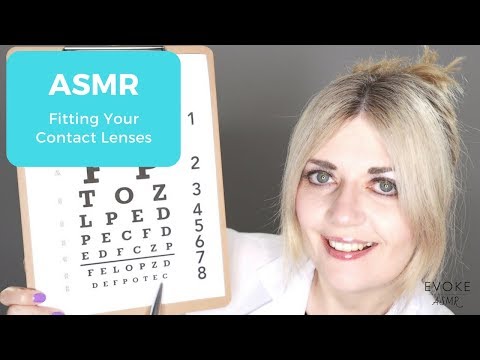 ASMR Fitting Your Contact Lenses | Follow The Light, Personal Attention, Latex Gloves, Whispering