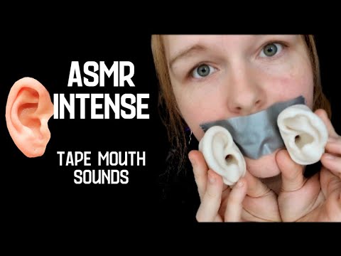 ASMR | INTENSE Duct Tape Mouth Sounds, Tape Cupping, Gum, Muffled Whispers.