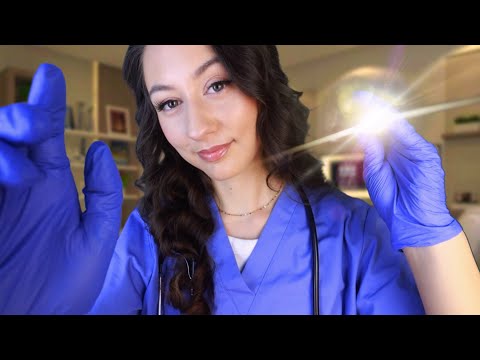 ASMR Detailed FULL BODY Medical Exam Roleplay 😴 Eye Exam, Ear Exam & Follow My Instructions