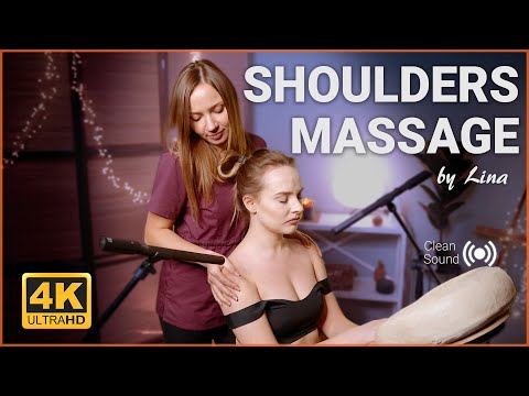 Amazing Massage from Lina || Shoulders Massage on Chair