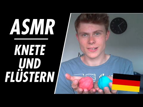 ASMR - Spielen mit Knete & Close Up Whispering (Deutsch/German)
