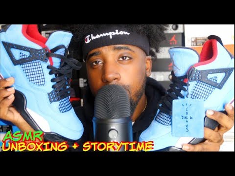 [ ASMR ] The Day I Fought A Group of Guys Storytime + Unboxing Air Jordan Retro 4 "Travis Scott" ~