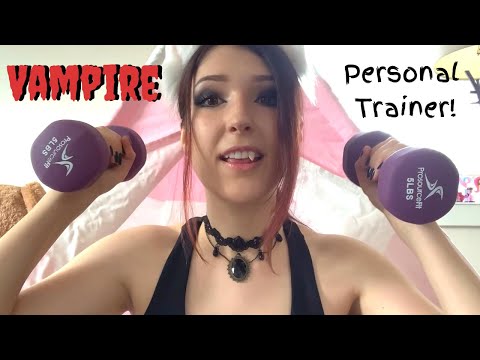 ASMR - VAMPIRE PERSONAL TRAINER ~ Smol Idiot Vampire Tries to Make You Buff ~