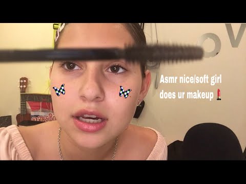 Asmr nice/soft girl does ur makeup(read description)