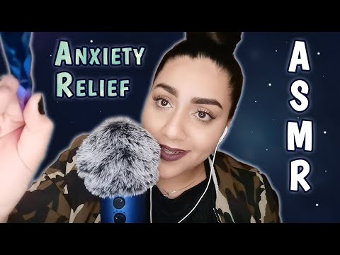 [ASMR] Anxiety Relief & Comfort | Positive Affirmation (Fluffy Mic, Closeup Whispers, Face Brushing)