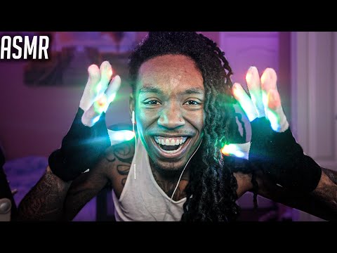 ASMR | **INSANELY RELAXING GLOWING GLOVES** GUARENTEED TO BE RELAXED IN THIS VIDEO I GOTCHA FASHO