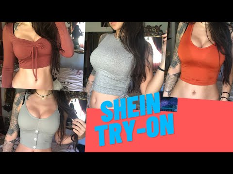 (Asmr) SHEIN crop top try on Haul soft spoken, Crinkling, fabric sounds. ANOTHA ONE!