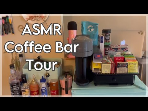ASMR Coffee Bar Tour ~ soft spoken, taps, fridge background noise