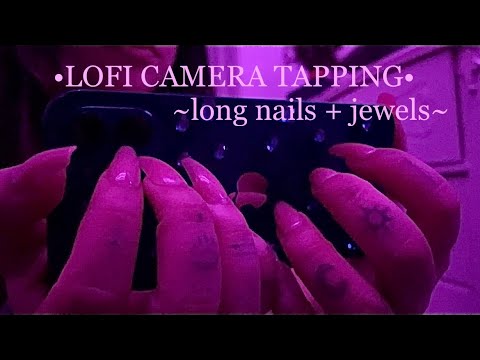 💓pink lofi long nail phone tapping/scratching 💓