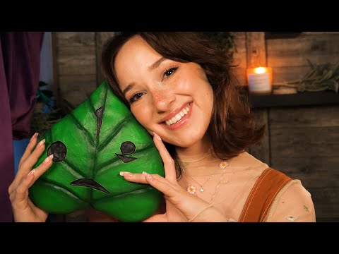 ASMR Korok Themed Show& Tell 🌿 | Acrylic Nail Taps, Rain Sounds 🌦️| FIRST TIME I'VE EVER DONE THIS??