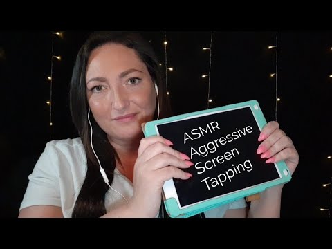 ASMR Aggressive Screen Tapping-No Talking After Intro