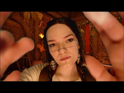 Viking paints your Face 🏞️ Assassin's Creed Valhalla ASMR Roleplay (personal attention)