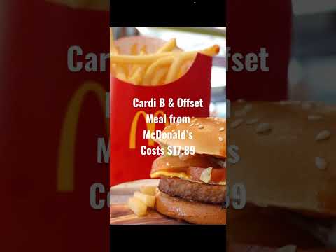 Cardi B & Offset McDonald’s Meal for $17.89 ASMR