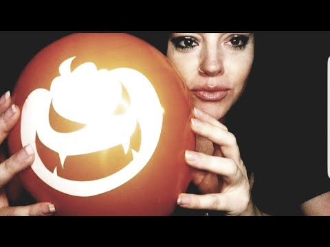 ASMR | Blowing Up Halloween Balloons , Scratching and Popping Balloons | Halloween Edition 🎃🎃🎃