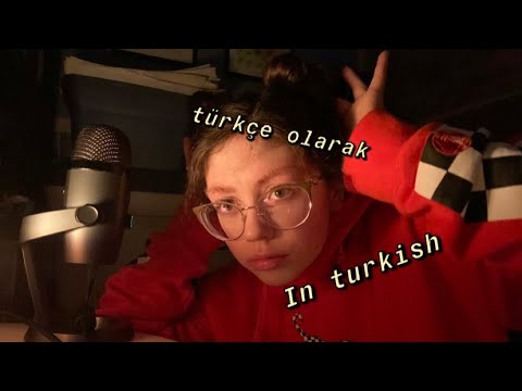 ASMR türkçe olarak (in turkish) ifadeler (phrases) (türkçe altyazılar)
