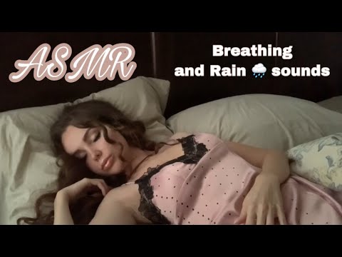 ASMR | Heartbeat 💓 Breathing in rain 🌧 weather